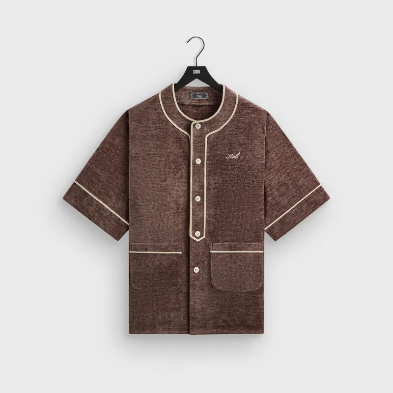 Kith Chenille Willis Baseball Shirt - Poise sold by Kith