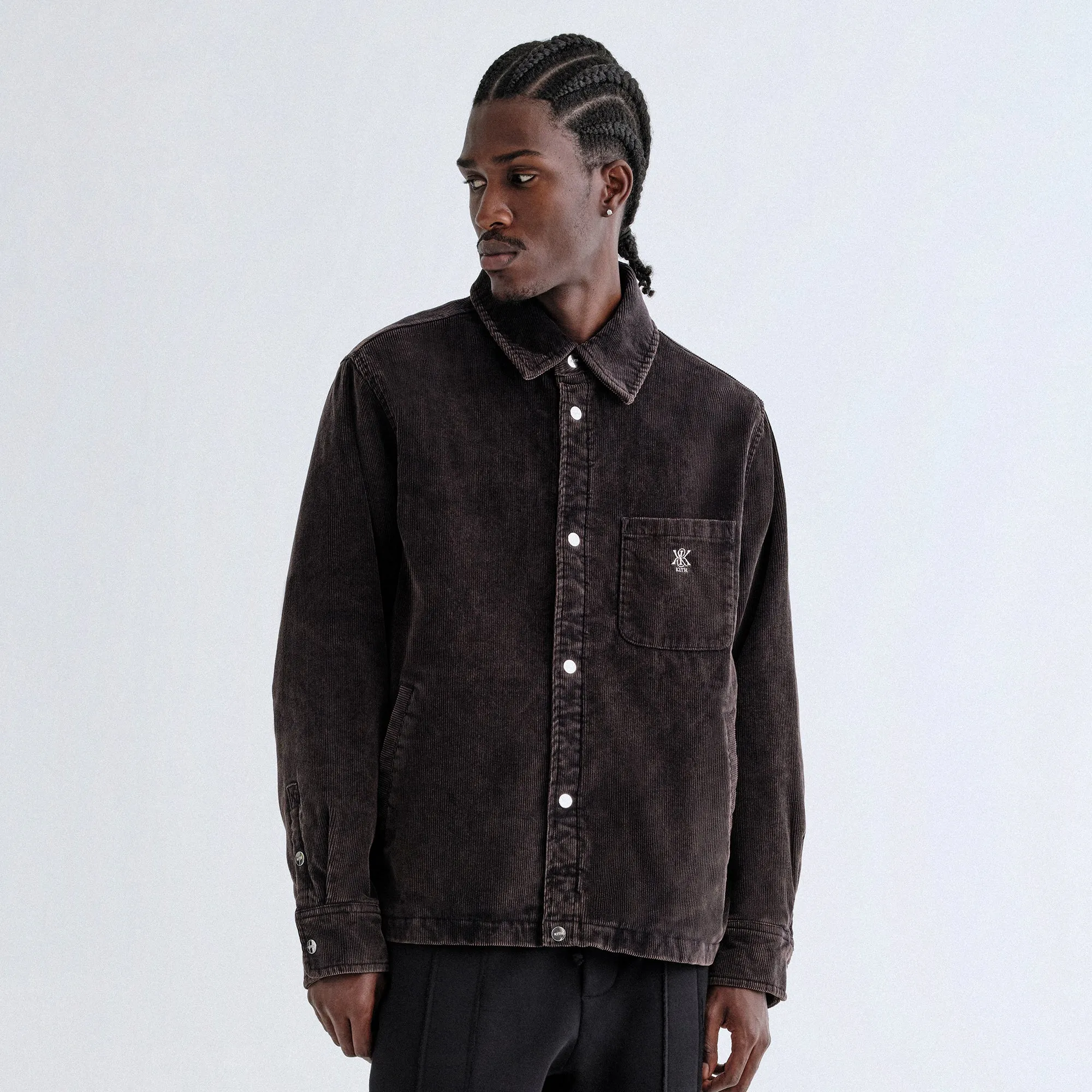 Kith Washed Corduroy Brixton Puffed Shirt Jacket - Ink sold by Kith product image thumbnail 2
