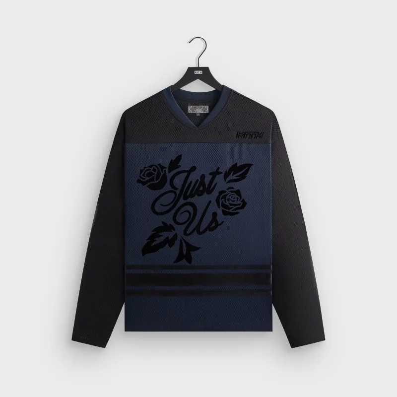Kith Malik Long Sleeve Mesh Jersey - Nocturnal sold by Kith