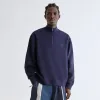 Kith Harmon Quarter Zip Mock Neck - Nocturnal sold by Kith