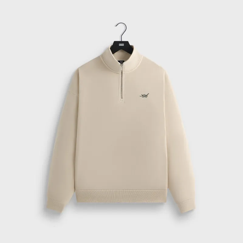 Kith Quarter Zip Nelson Pullover - Rye sold by Kith