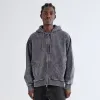 Kith Antique Wash Full Zip Nelson Hoodie - Black sold by Kith