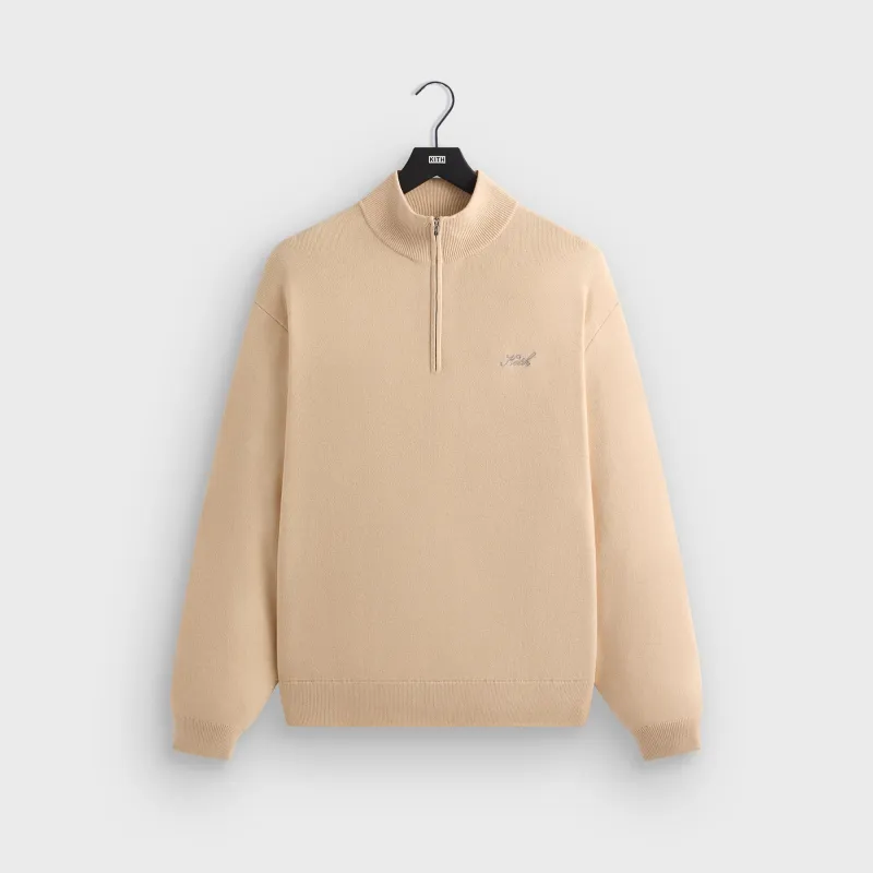 Kith Harmon Quarter Zip Mock Neck - Hallow sold by Kith