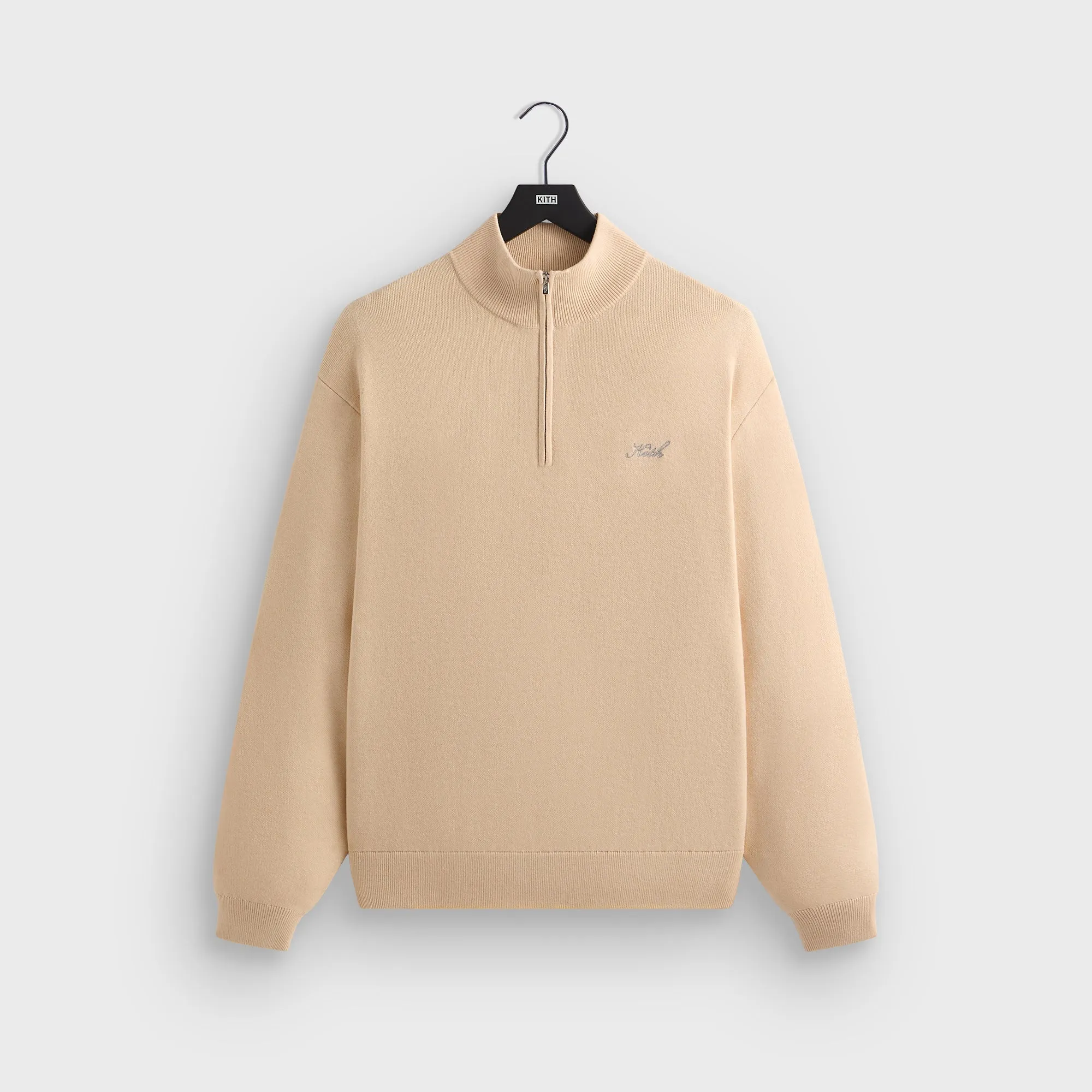 Kith Harmon Quarter Zip Mock Neck - Hallow sold by Kith