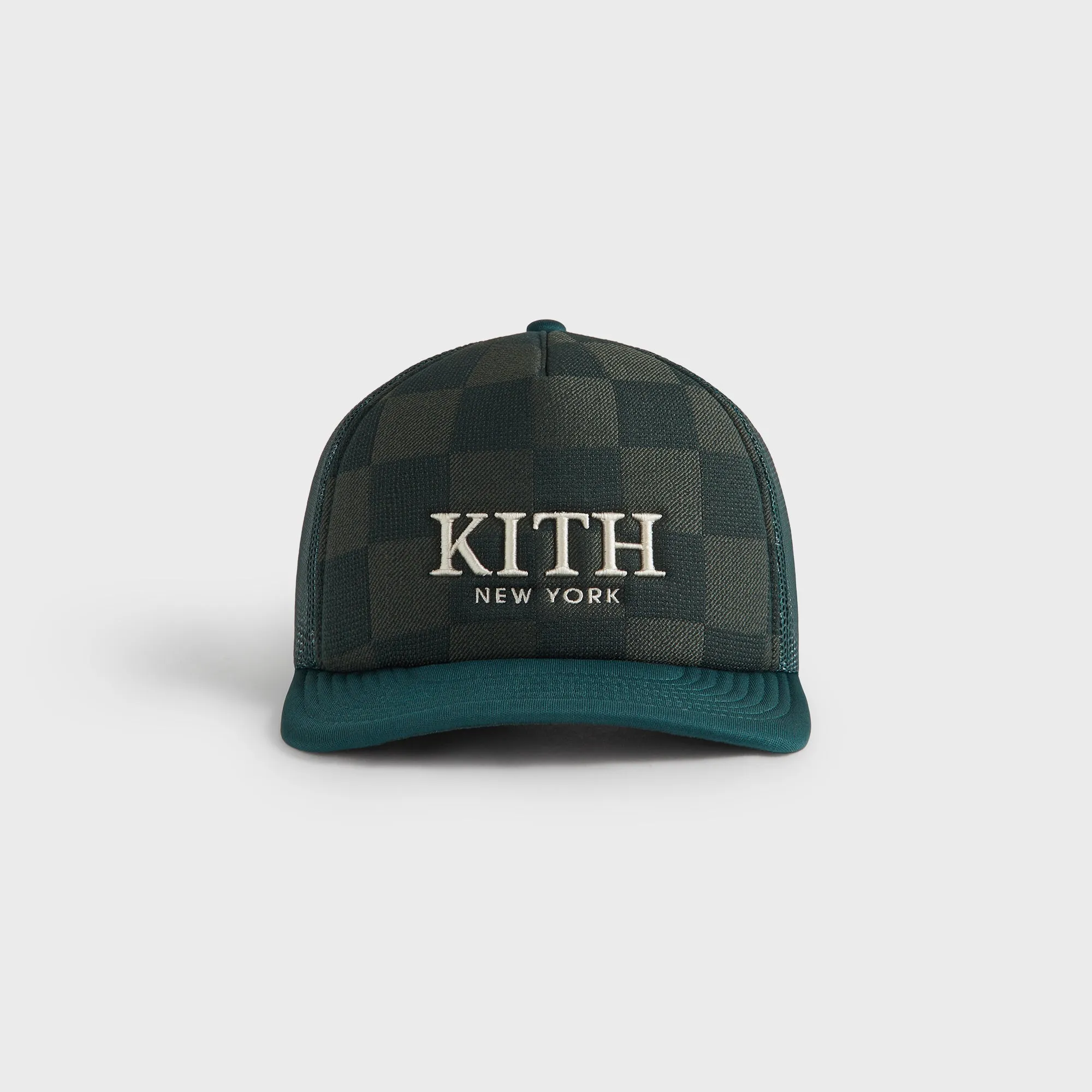 Kith Checkerboard Double Weave Nolan Trucker Hat - Stadium sold by Kith