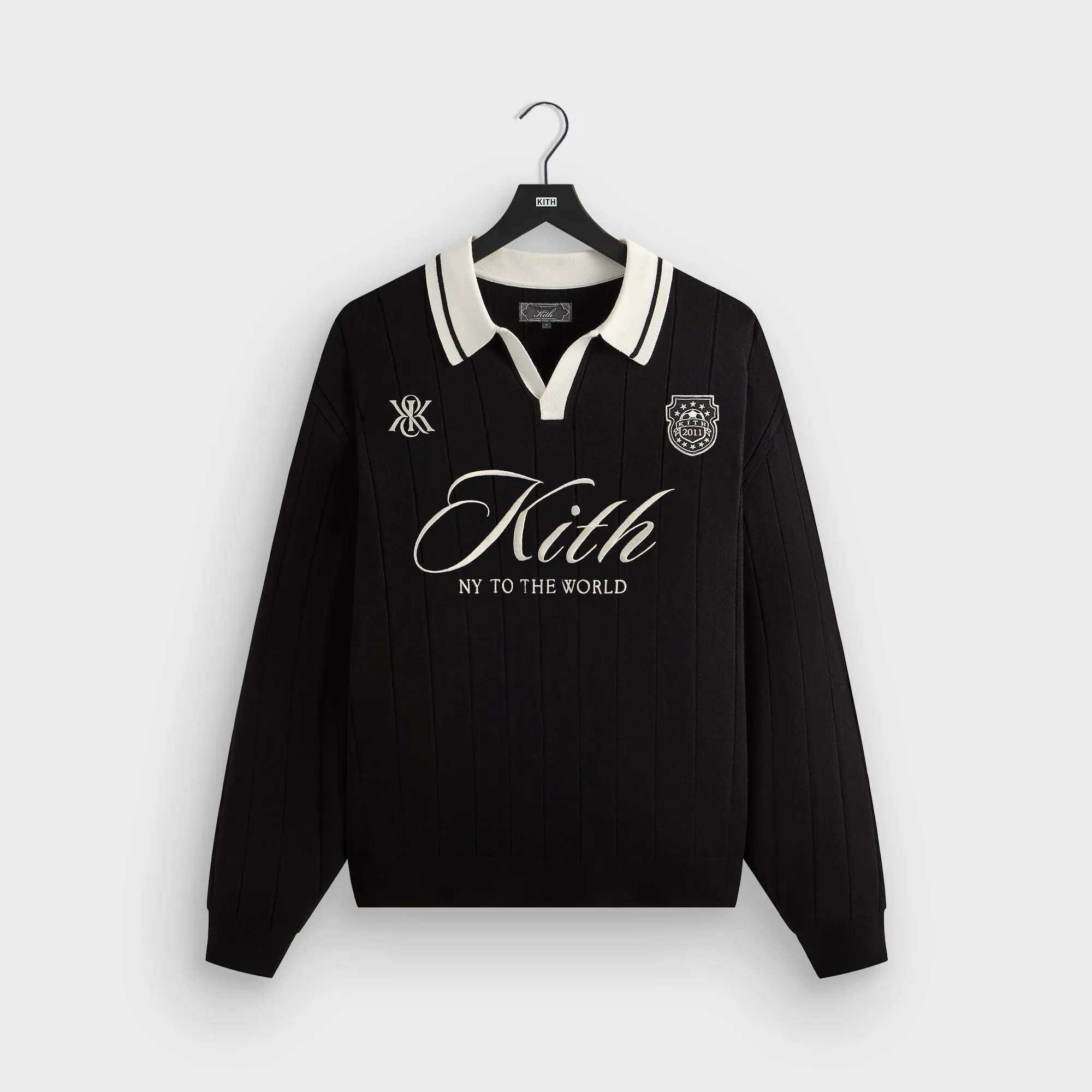 Kith Rugby Pullover Sweater - Black sold by Kith