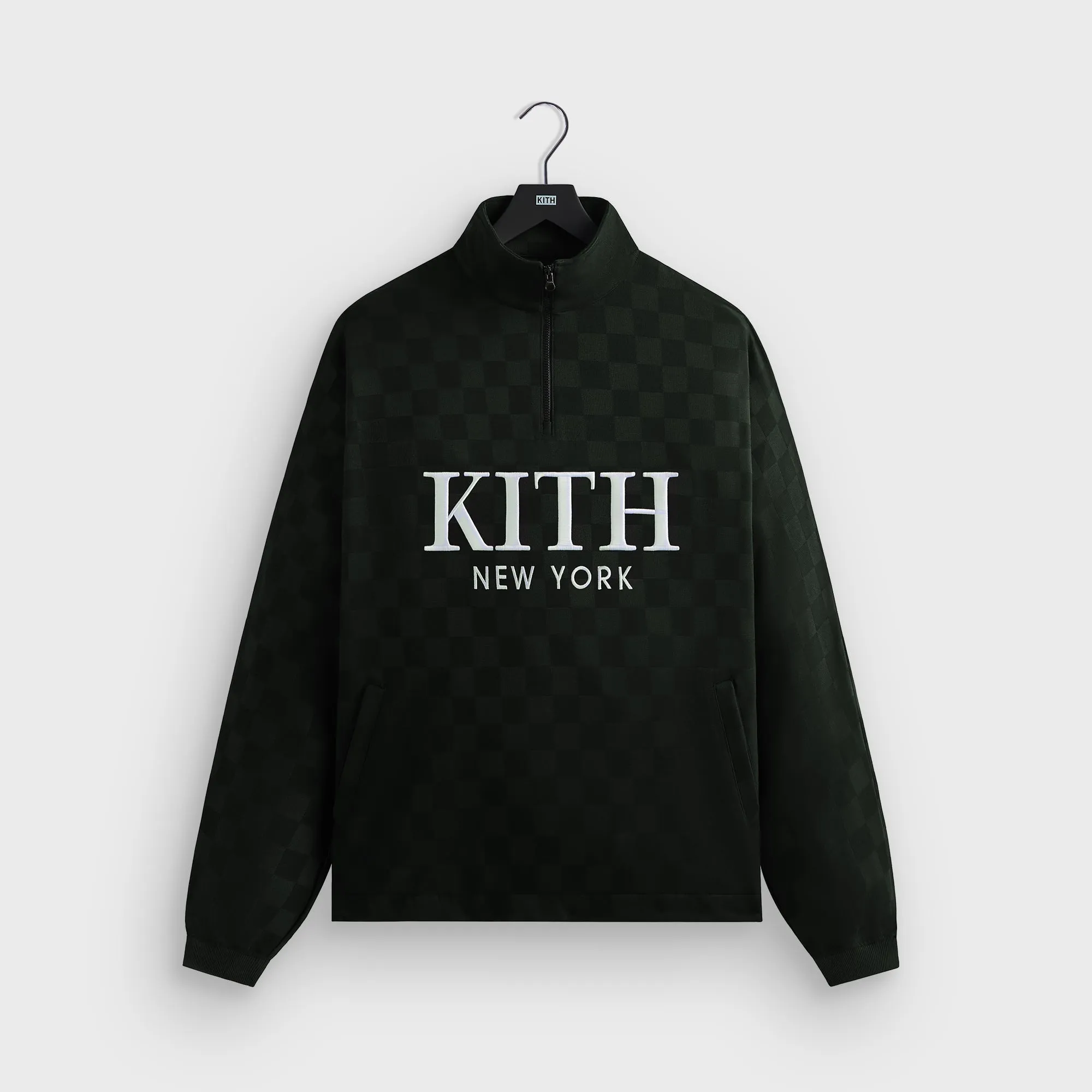 Kith Double Weave Davis Quarter Zip Pullover - Stadium sold by Kith