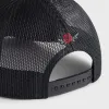 Kith Checkerboard Double Weave Nolan Trucker Hat - Black sold by Kith