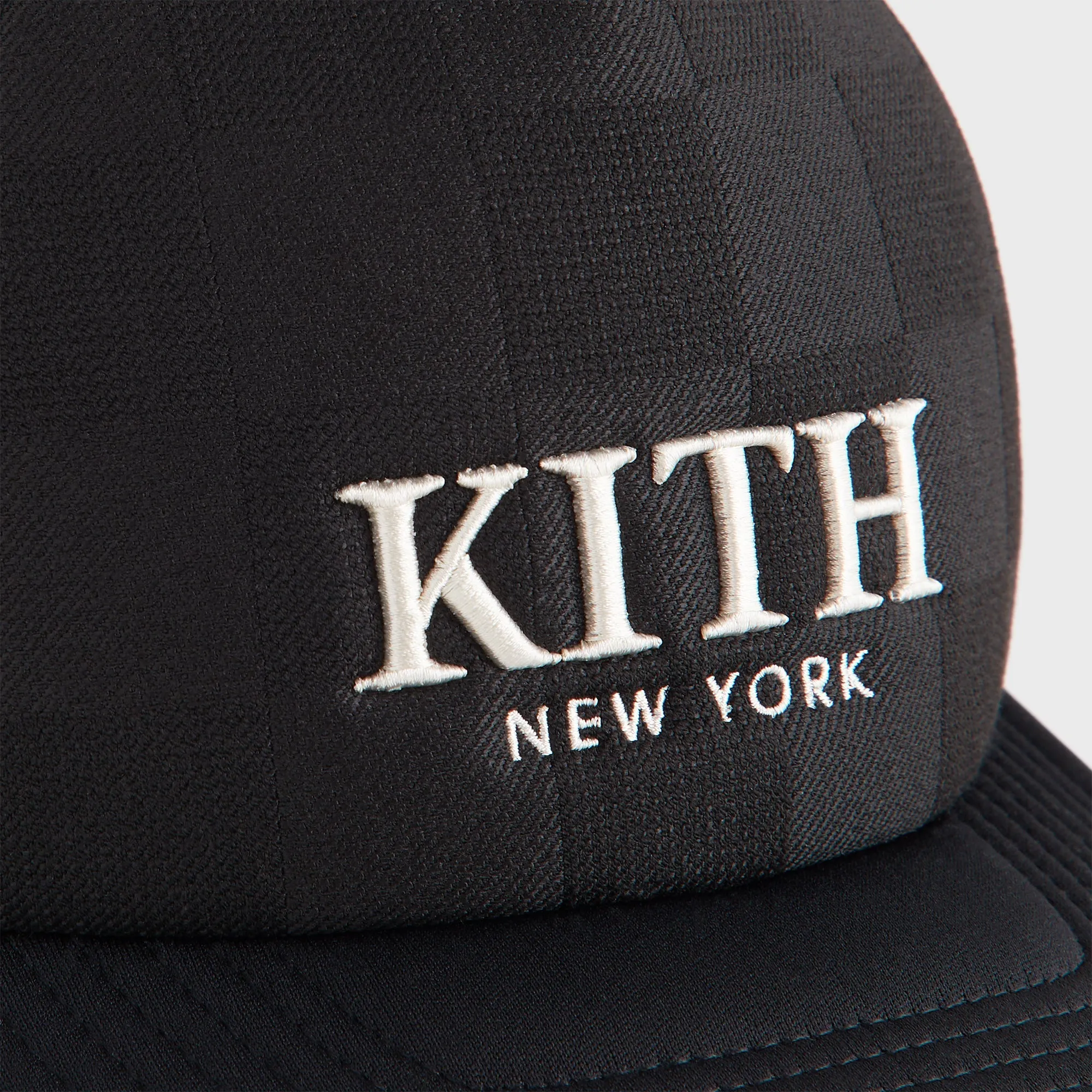 Kith Checkerboard Double Weave Nolan Trucker Hat - Black sold by Kith product image thumbnail 4