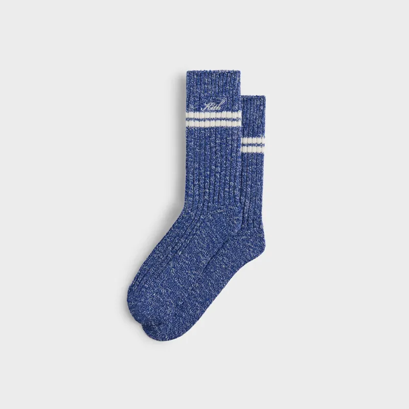 Kith Calf Stripe Marled Crew Sock - Cyclone sold by Kith