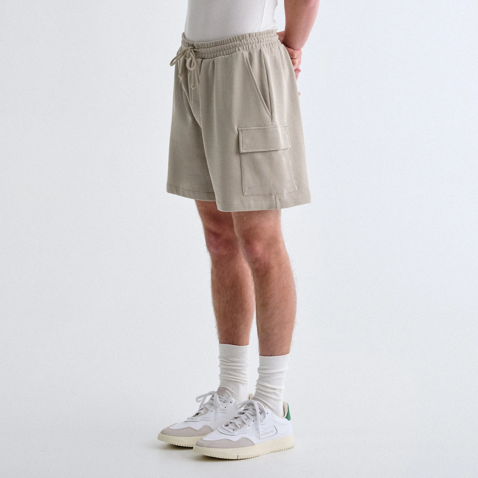 Kith Micro Waffle Fairfax Cargo Shorts - Plaster sold by Kith product image thumbnail 2