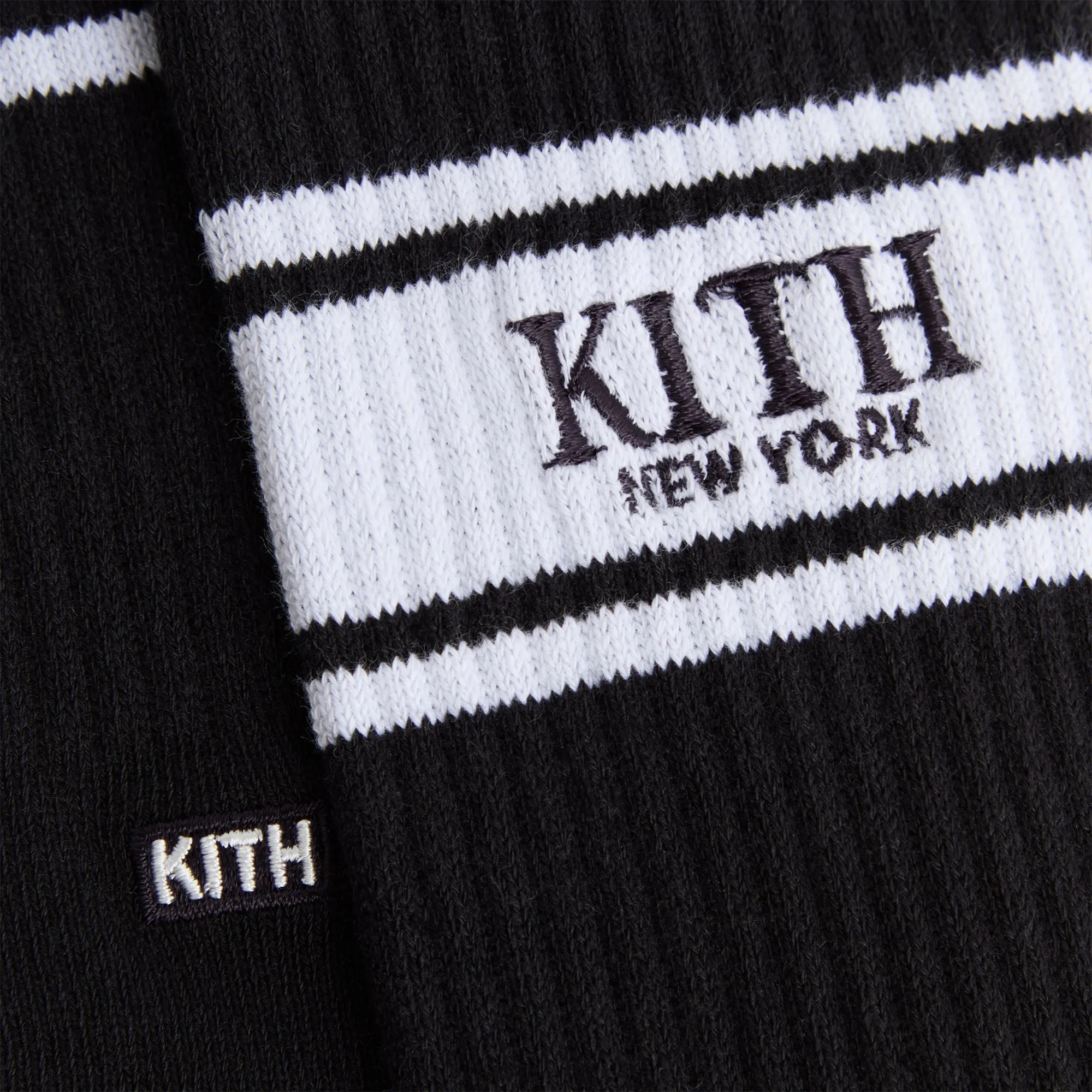 Kith 3-Pack Logo Crew Socks - White / Grey / Black sold by Kith product image thumbnail 4