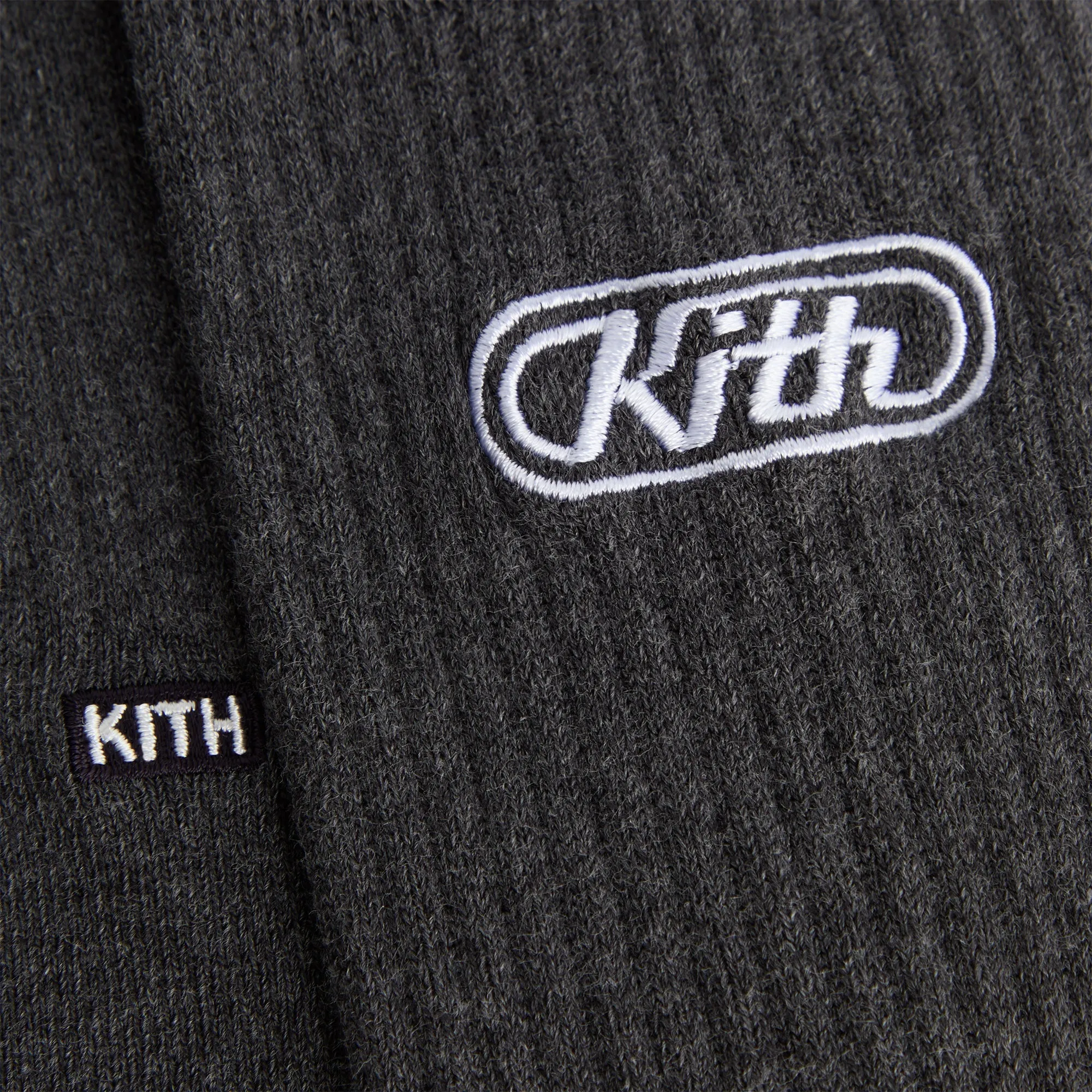 Kith 3-Pack Logo Crew Socks - White / Grey / Black sold by Kith product image thumbnail 5