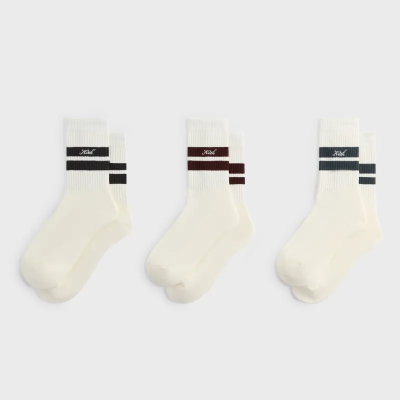 Kith Double Stripe Crew Socks - Silk sold by Kith