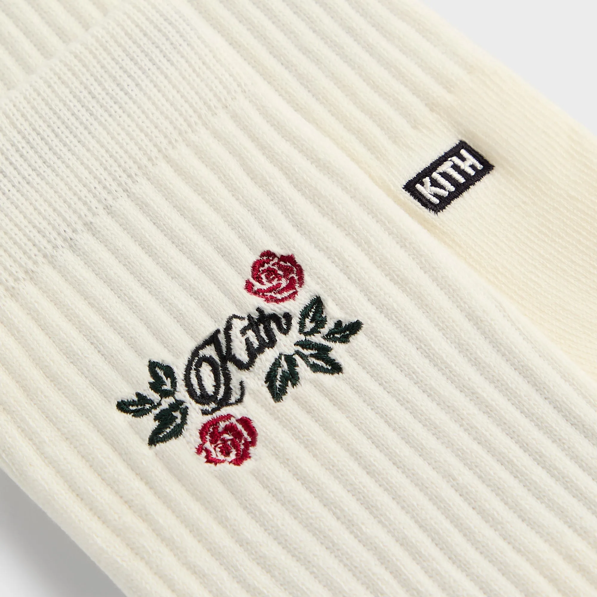Kith Embroidered Rose Crew Socks - Silk sold by Kith product image thumbnail 3