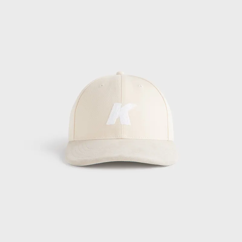 Kith Twill & Suede Aaron Classic Cap - Sandrift sold by Kith