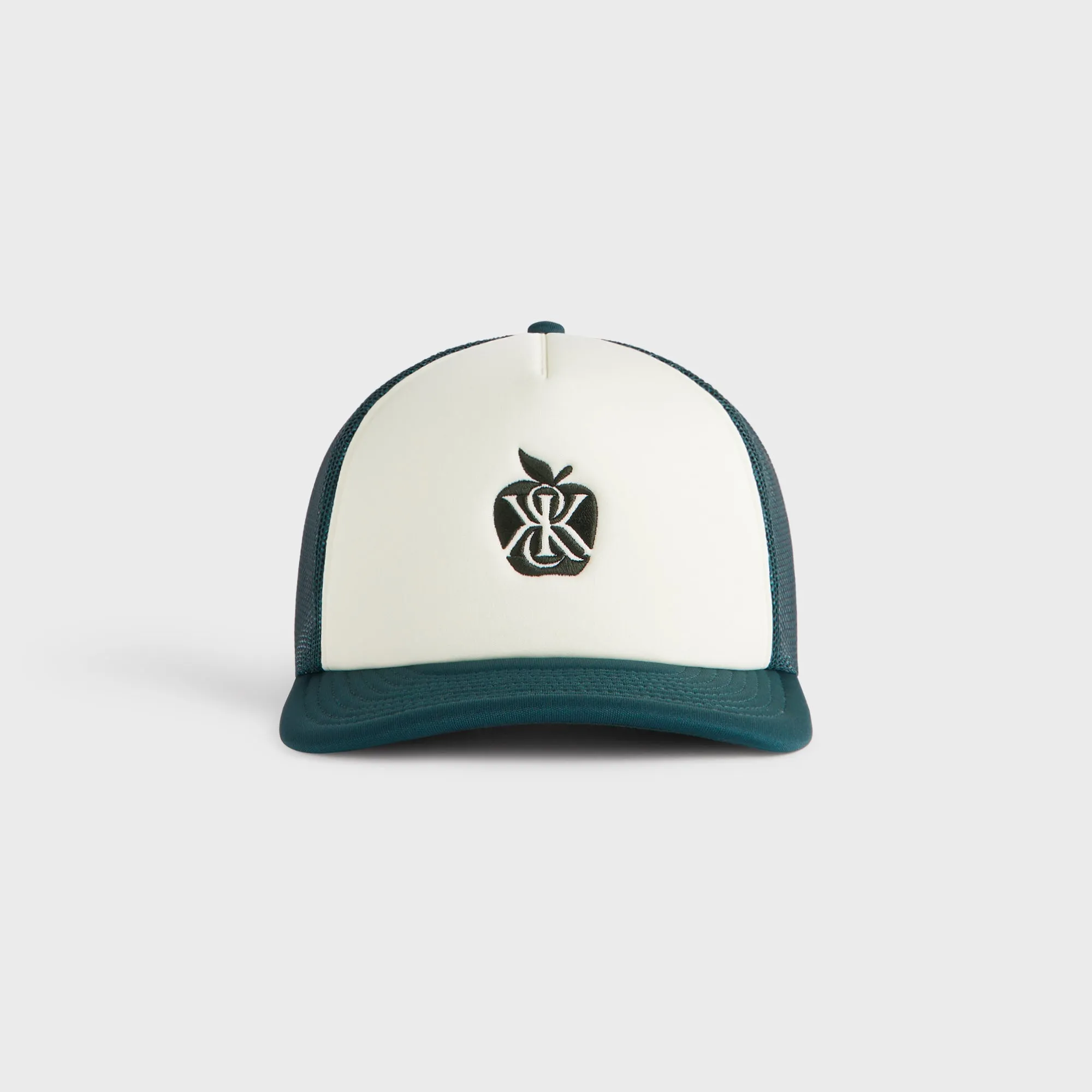 Kith Poly Foam Apple Crest Embroidery Nolan Trucker Hat - Stadium sold by Kith
