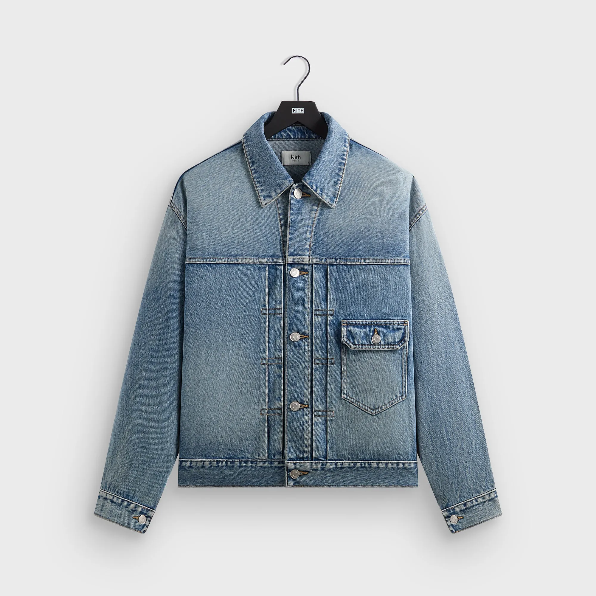 Kith Alonzo Denim Jacket - Mid Indigo sold by Kith