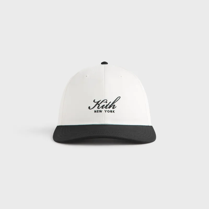 Kith Twill Two Tone New York Script Aaron Cap - Black sold by Kith