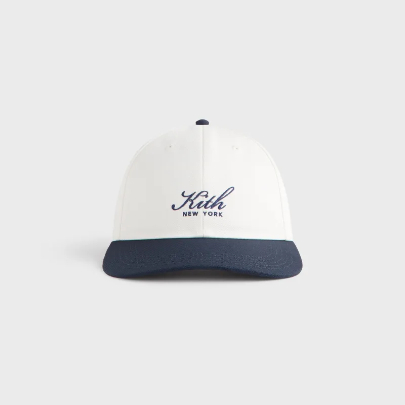 Kith Twill Two Tone New York Script Aaron Cap - Nocturnal sold by Kith