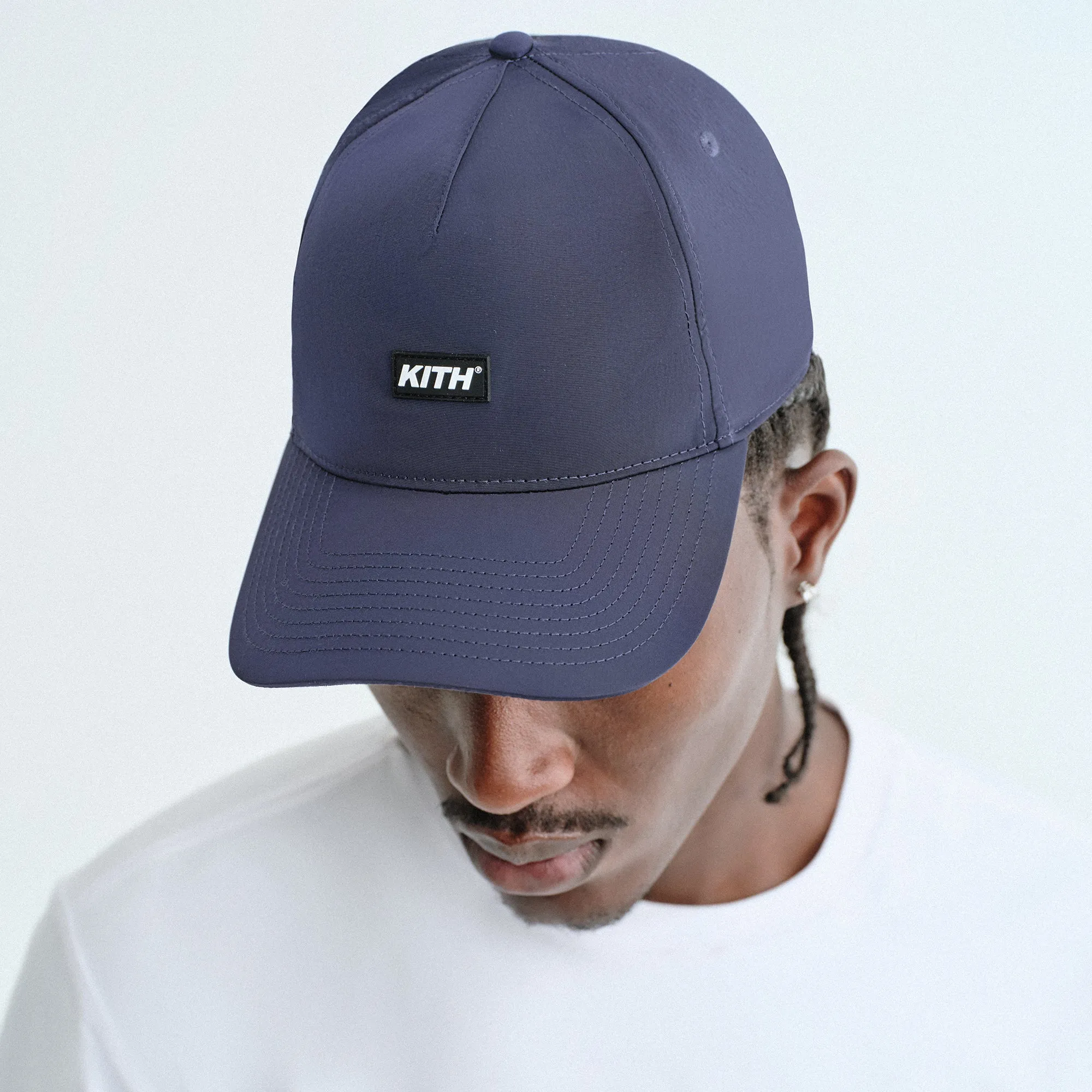 Kith Wrinkle Nylon Bay Low Pinch Crown Snapback - Nocturnal sold by Kith product image thumbnail 2