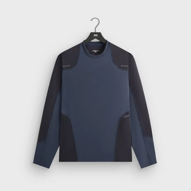 Kith Long Sleeve Slate Pullover Shirt - Nocturnal sold by Kith
