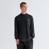 Kith Scratch Long Sleeve Mock Neck - Black sold by Kith