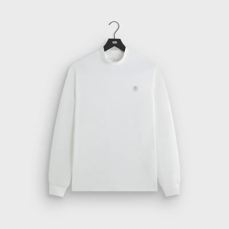 Kith Scratch Long Sleeve Mock Neck - White sold by Kith