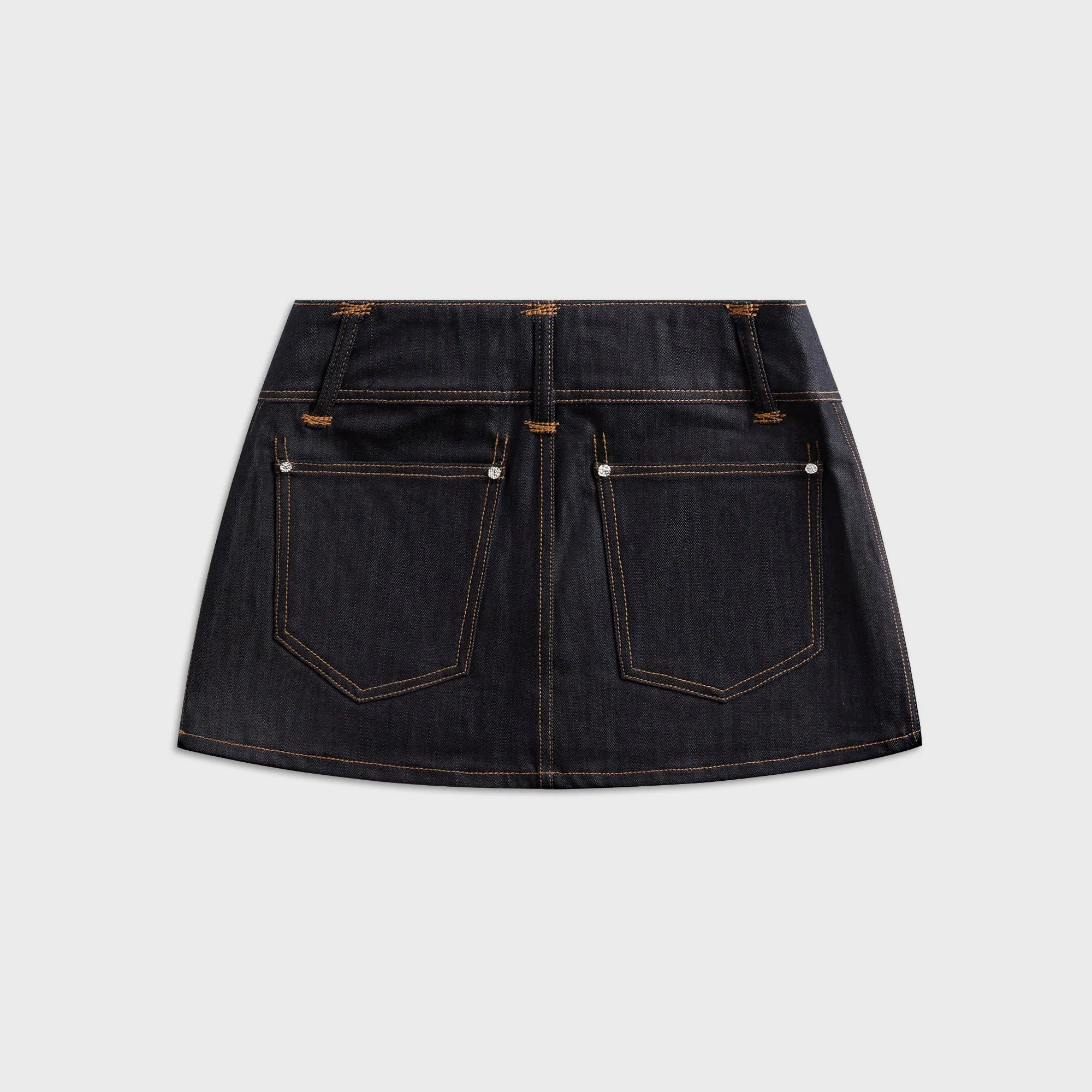 Veneda Carter Low Rise Micro Mini Skirt - Denim sold by Kith product image thumbnail 2