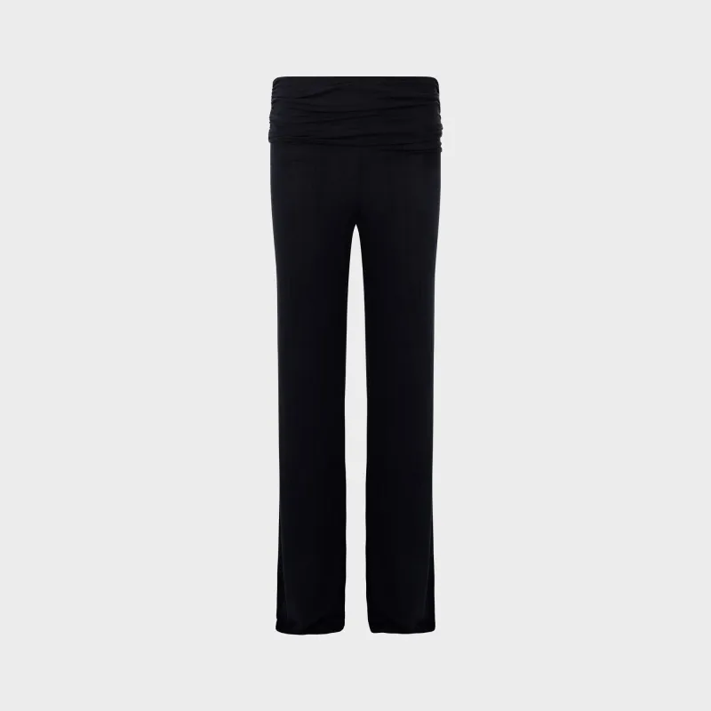 Aya Muse Ruched Fold Over Pants - Midnight sold by Kith