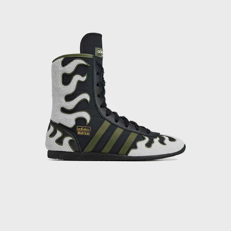 adidas x Brain Dead Japan Hi - Black / Crystal White / Gold Metallic sold by Kith