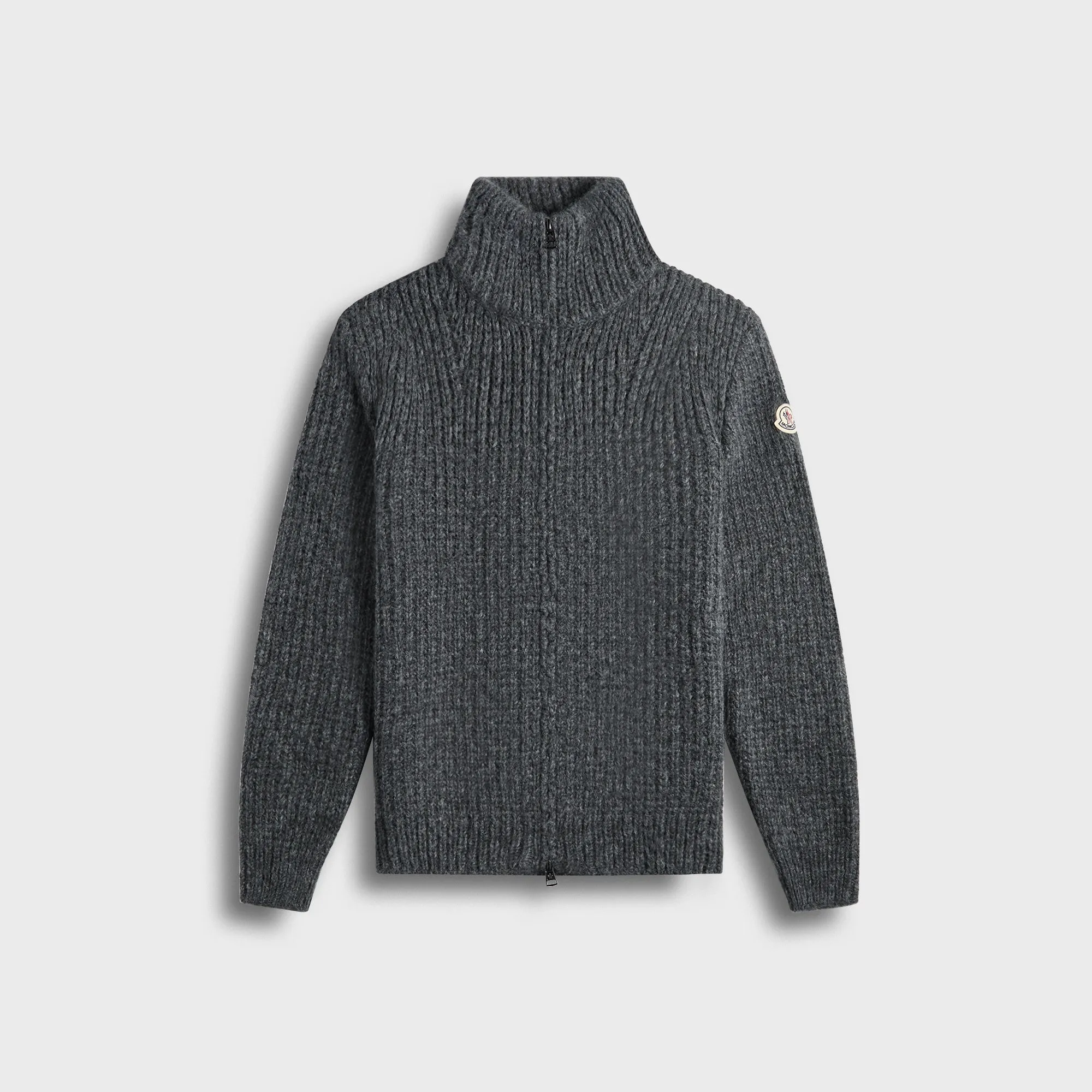 Moncler Zip-Up Cardigan - Grey sold by Kith