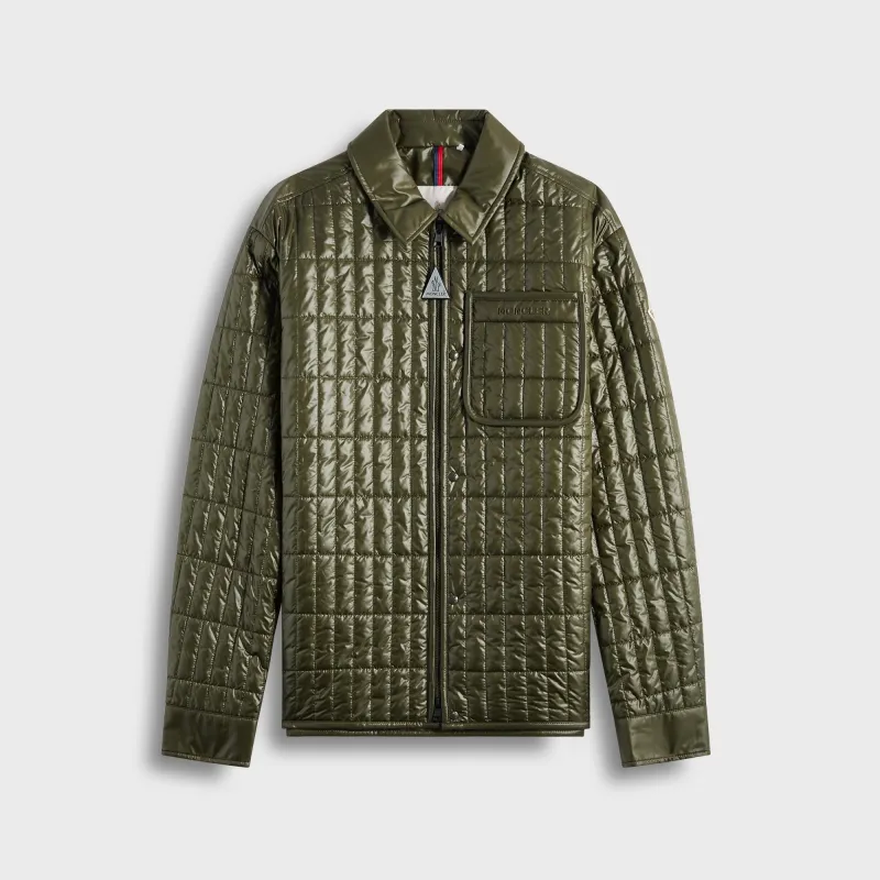 Moncler Madiere Shirt Jacket - Olive Green made by Moncler