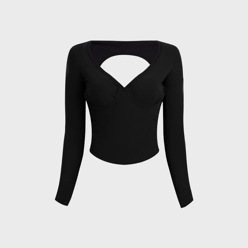 KNWLS Scythe Bustier - Black sold by Kith
