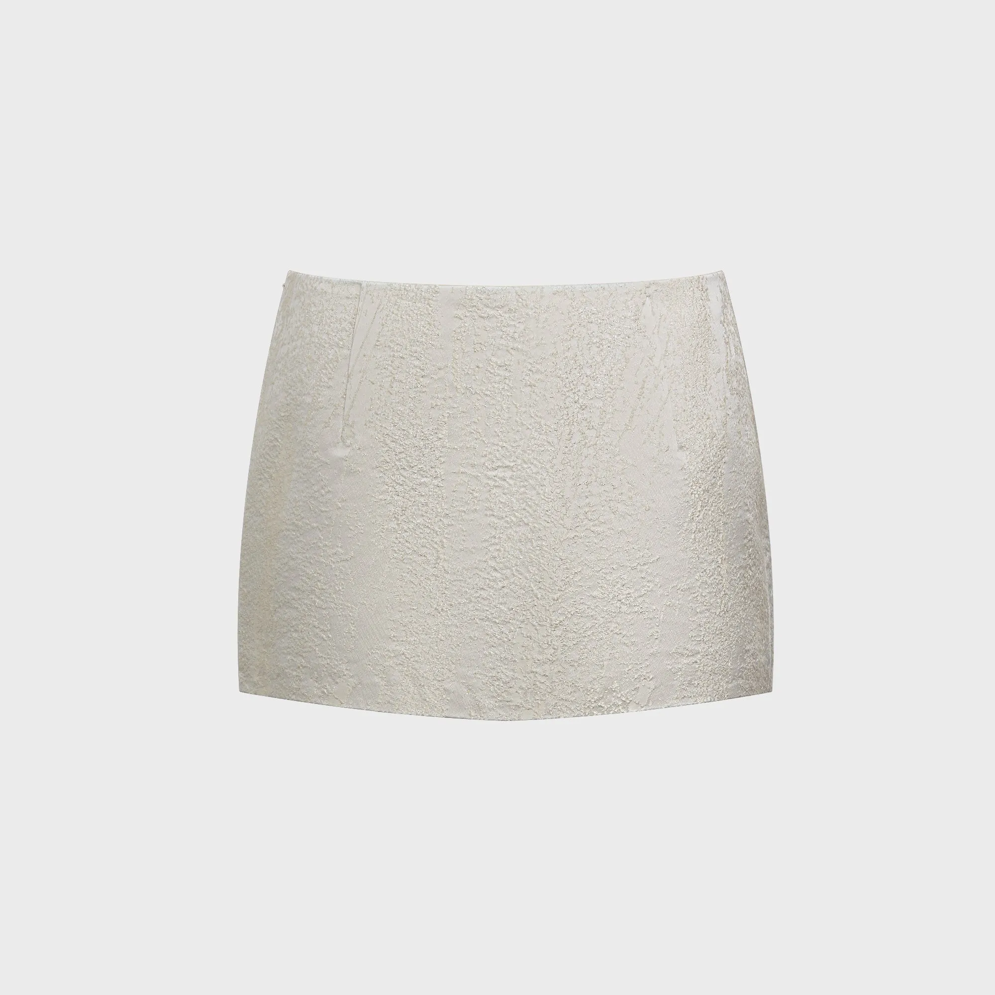 Kim Shui Angelina Brocade Mini Skirt - White sold by Kith