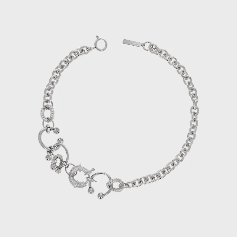 Justine Clenquet Lula Necklace - Palladium sold by Kith