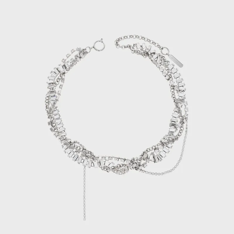 Justine Clenquet Grace Choker - Palladium sold by Kith