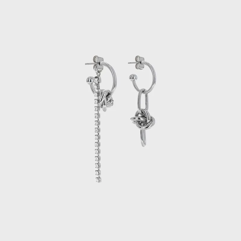 Justine Clenquet Daria Earring - Palladium sold by Kith