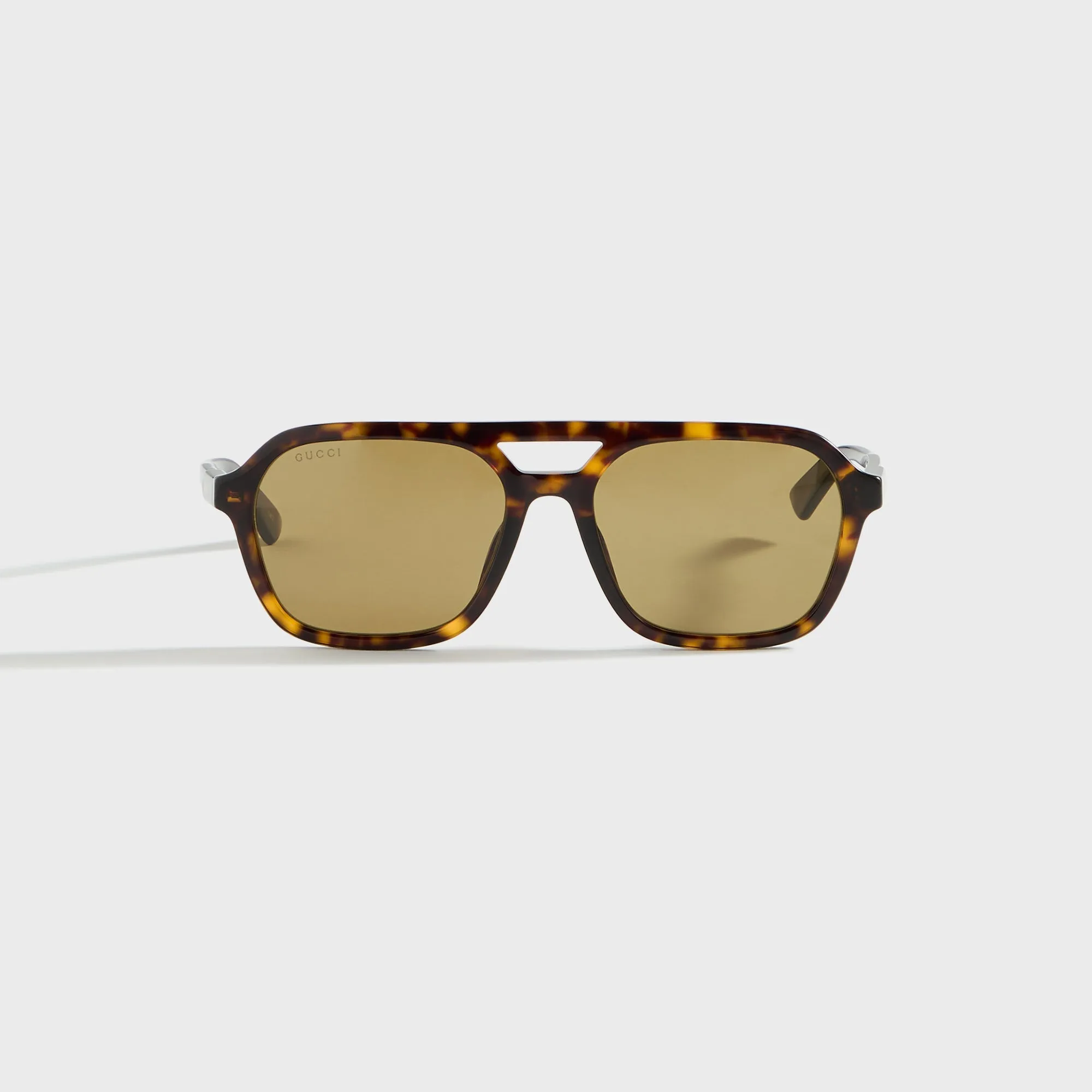 Gucci Rectangle Sunglasses - Havana / Marrone sold by Kith