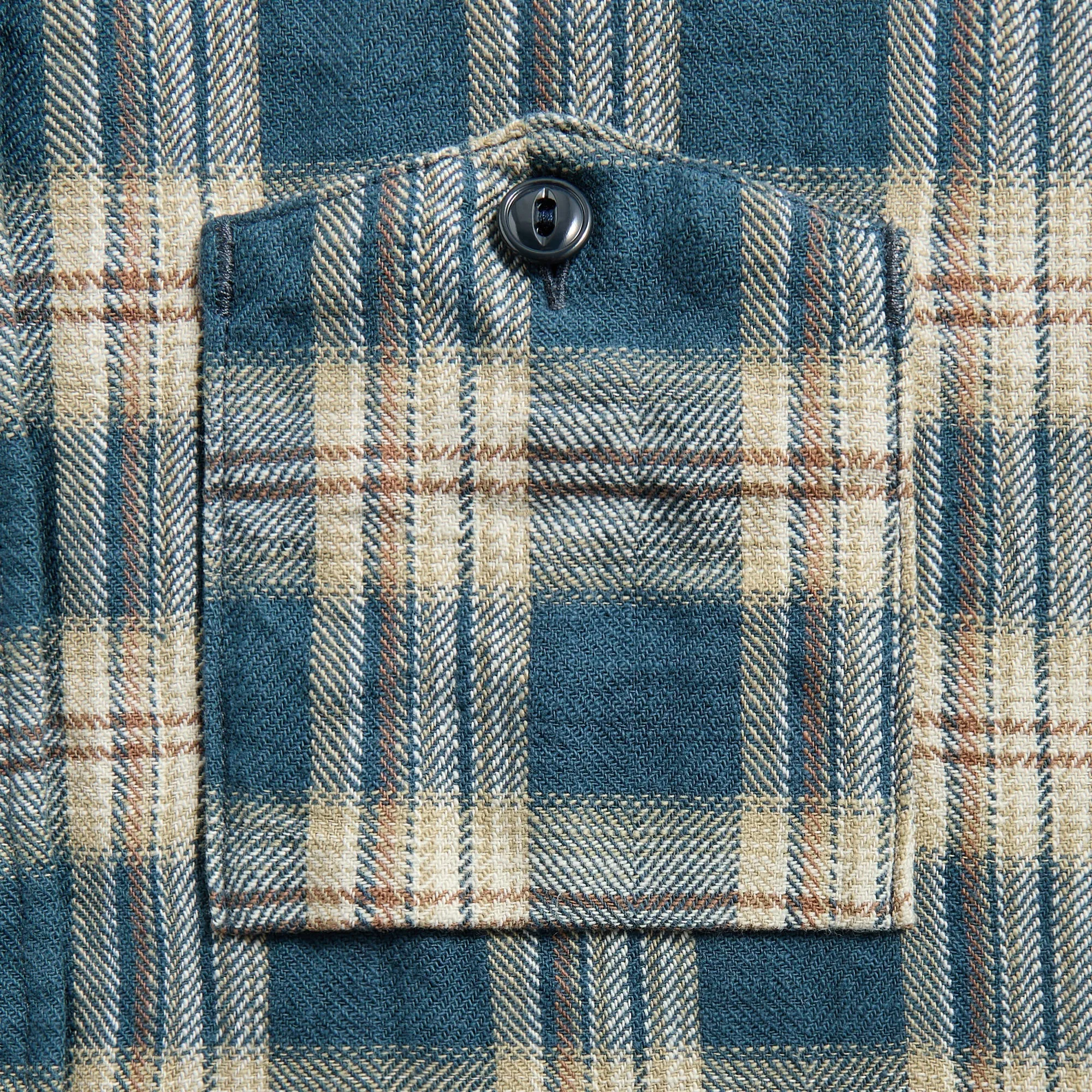 Engineered Garments Work Plaid Jacquard Shirt - Navy sold by Kith product image thumbnail 3