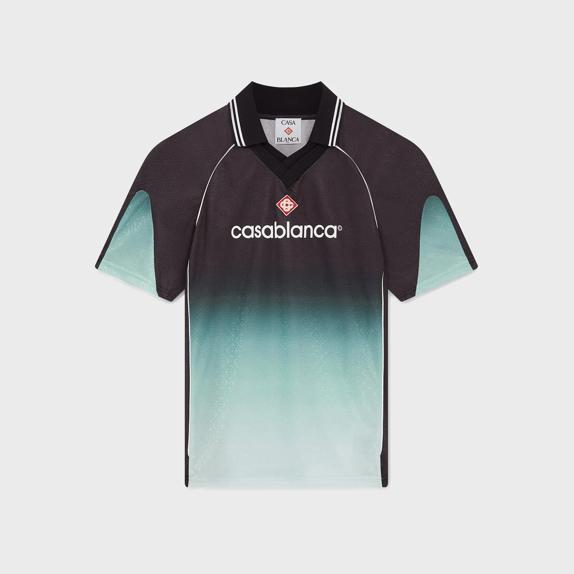 Casablanca Unisex Football Top - Birdseye Mesh Gradient sold by Kith