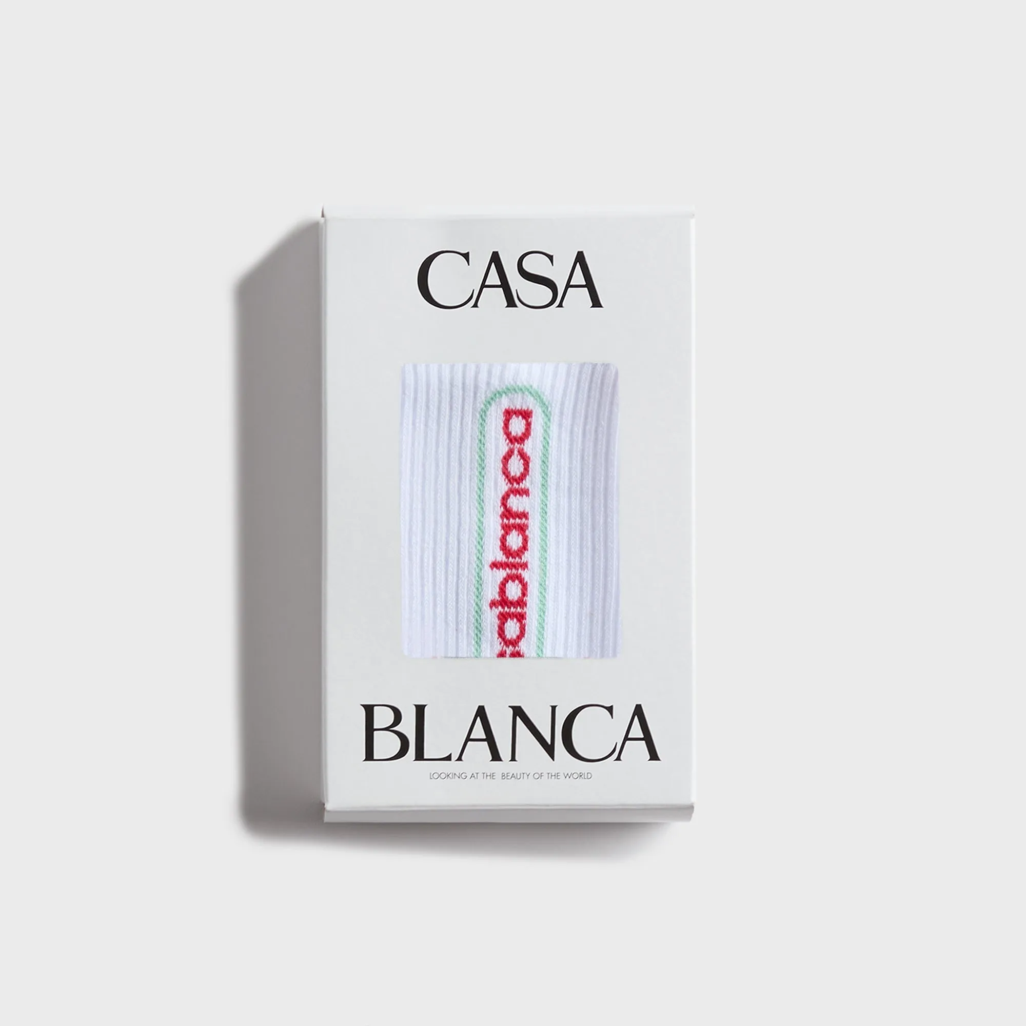 Casablanca Printed Sports Socks Fuji Dream - White sold by Kith product image thumbnail 2