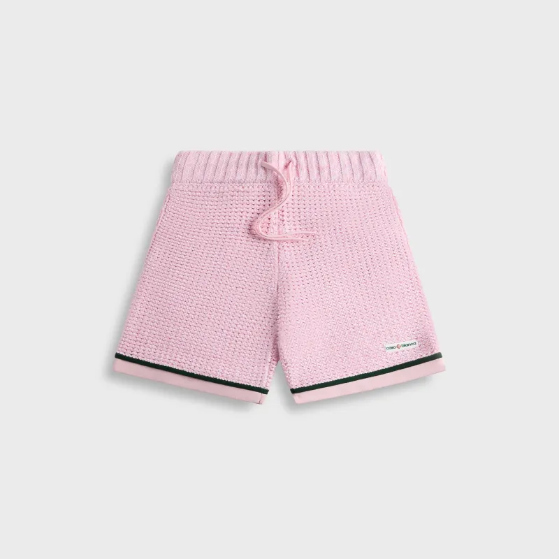 Casablanca Mouline Shorts Cotton - Pink sold by Kith