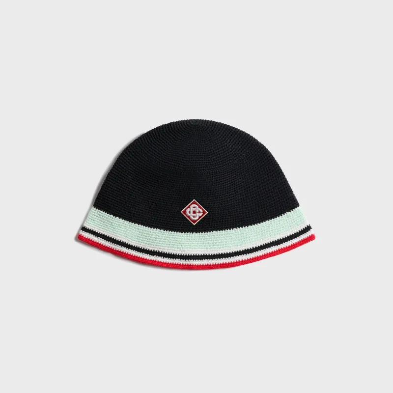 Casablanca Crochet Hat - Black sold by Kith