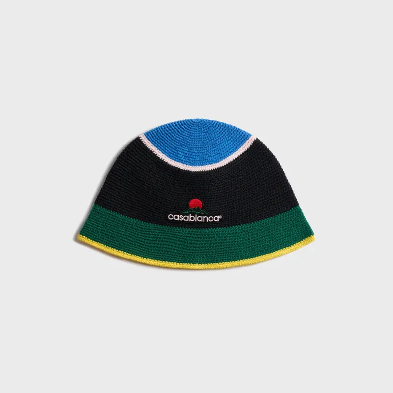 Casablanca Crochet Hat - Black sold by Kith