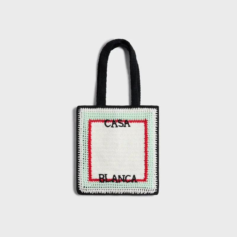 Casablanca Crochet Bag - White sold by Kith