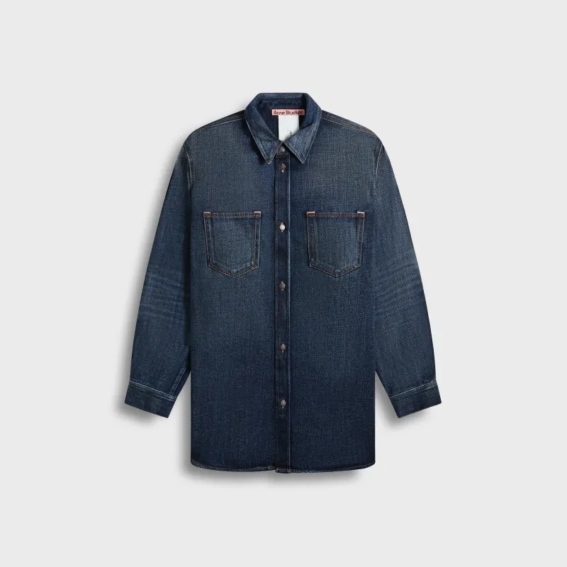 Acne Studios Shirt - Dark Blue sold by Kith