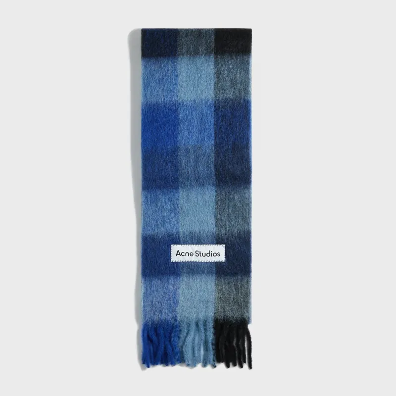 Acne Studios Scarf - Navy / Black sold by Kith