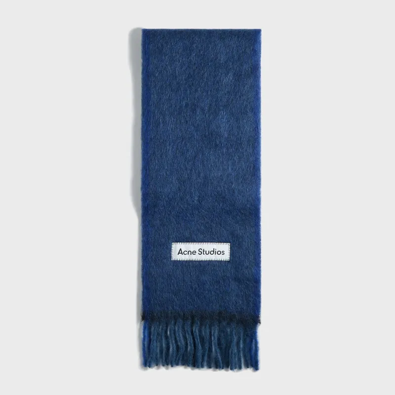 Acne Studios Scarf - Navy / Black sold by Kith