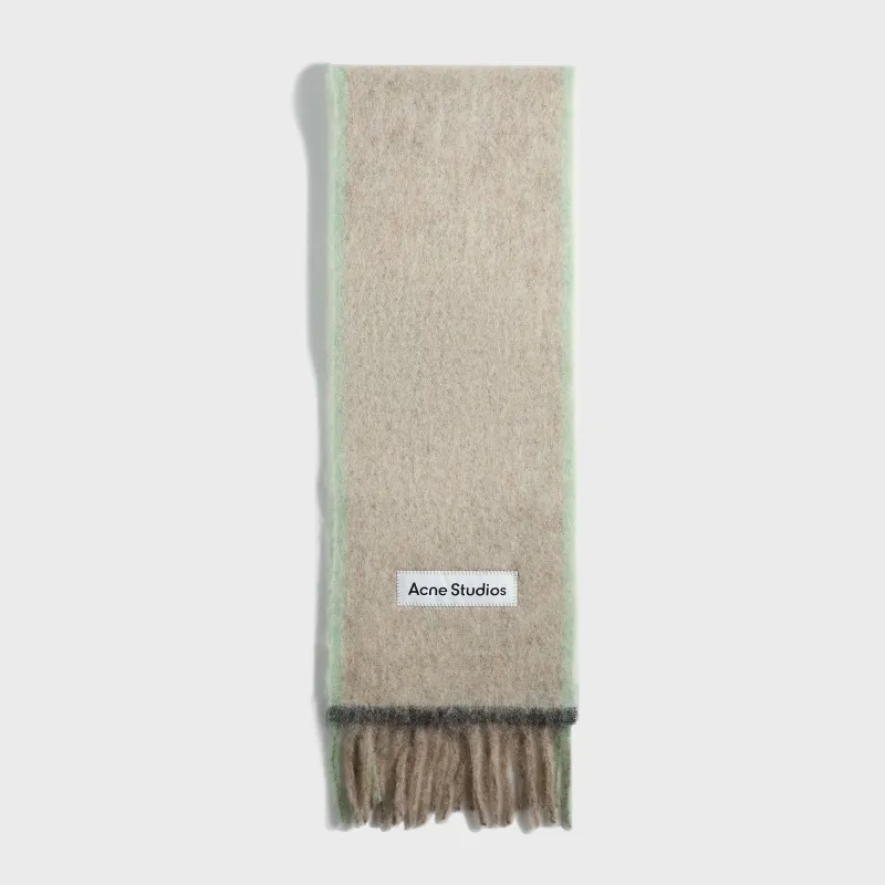 Acne Studios Scarf - Beige / Grey sold by Kith